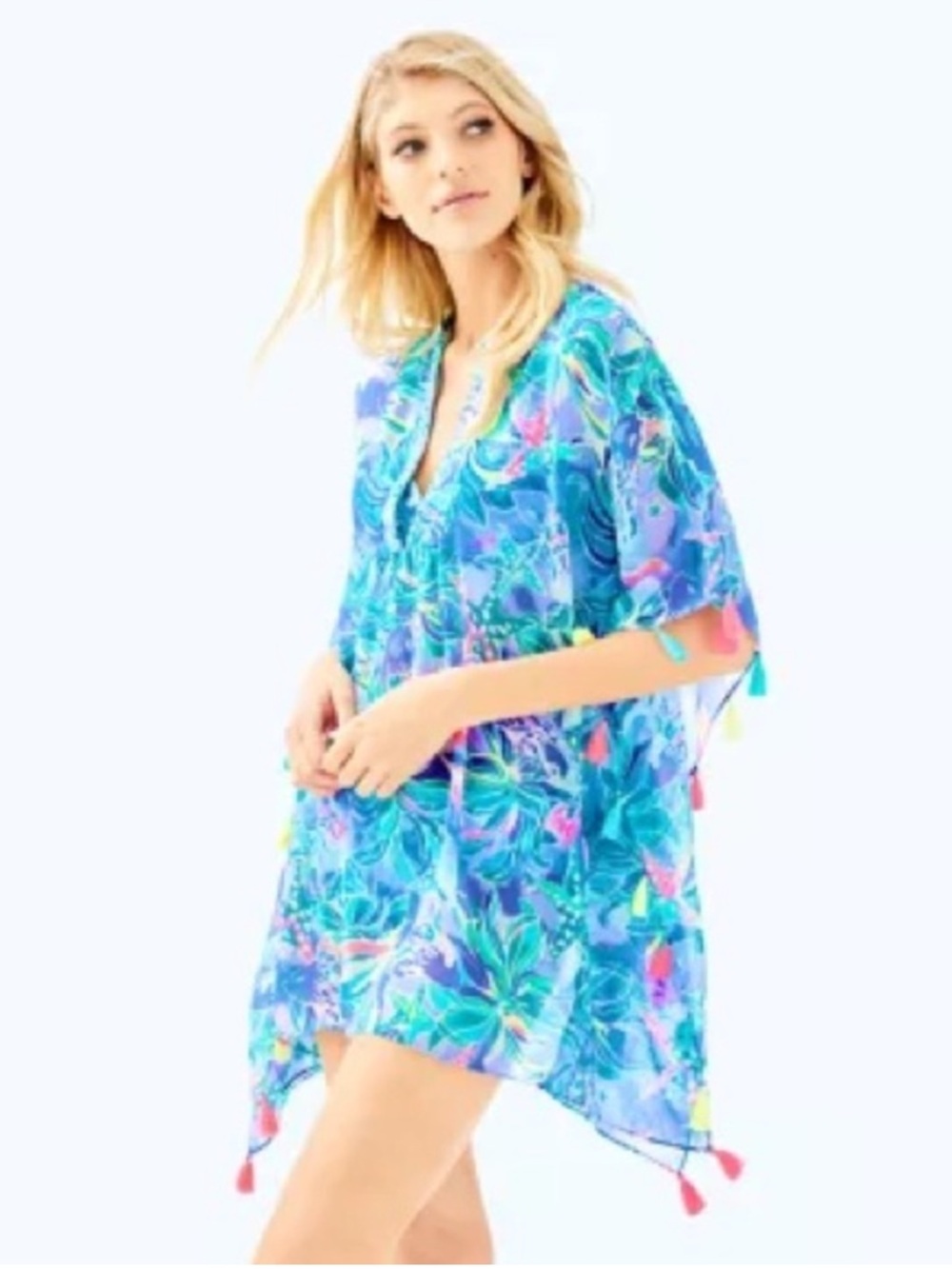 Lilly Pulitzer Arline Coverup Celestial Seas size L/XL